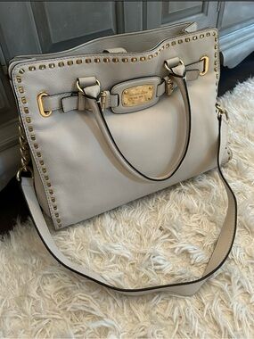 MICHAEL KORS Pebbled Leather Hamilton Satchel
